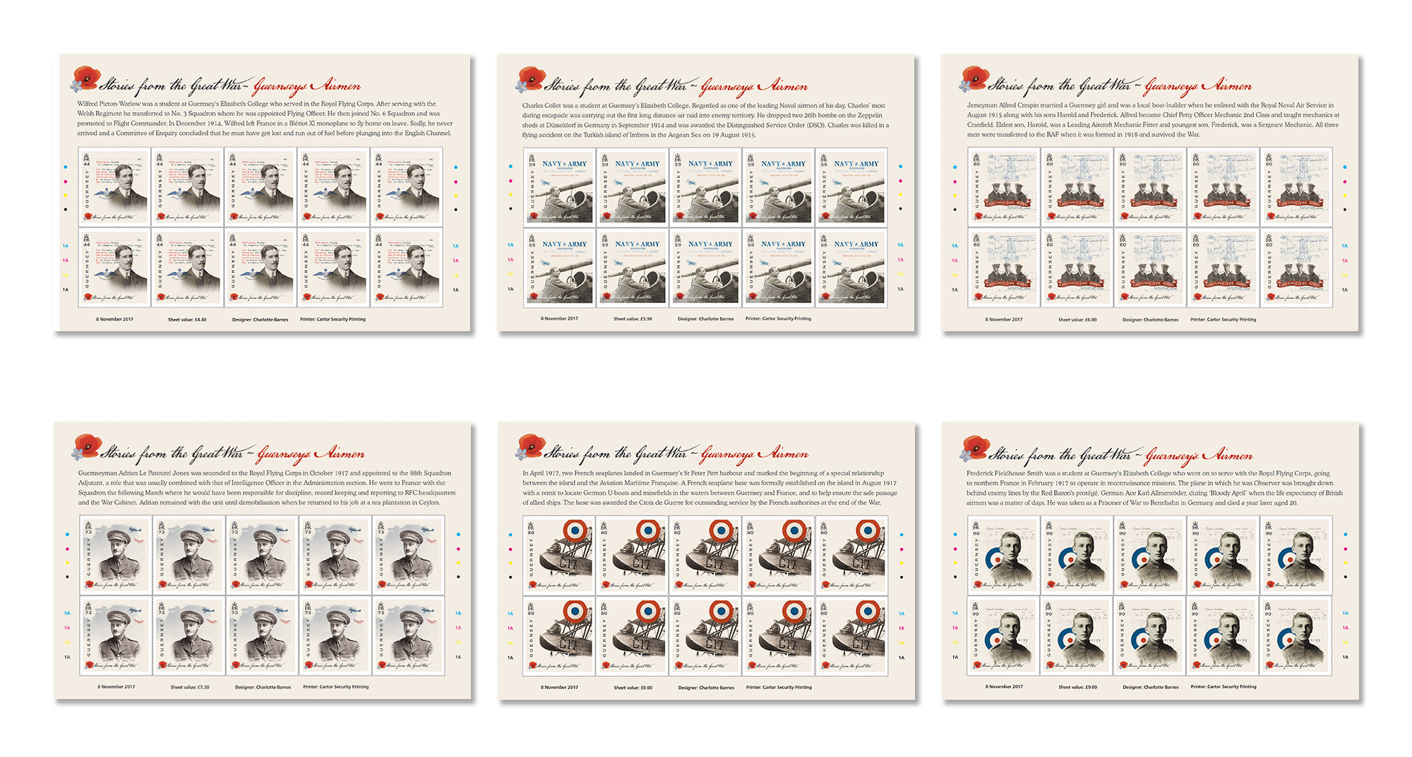 Sheets of 10